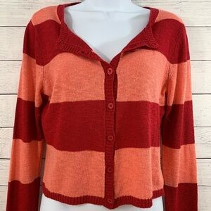 Pieces by Kensie Cropped Button-Down Cardigan